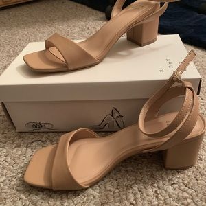 Brand new nude heels